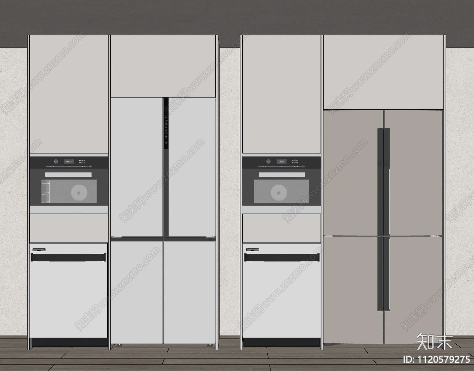 冰箱SU模型下载【ID:1120579275】