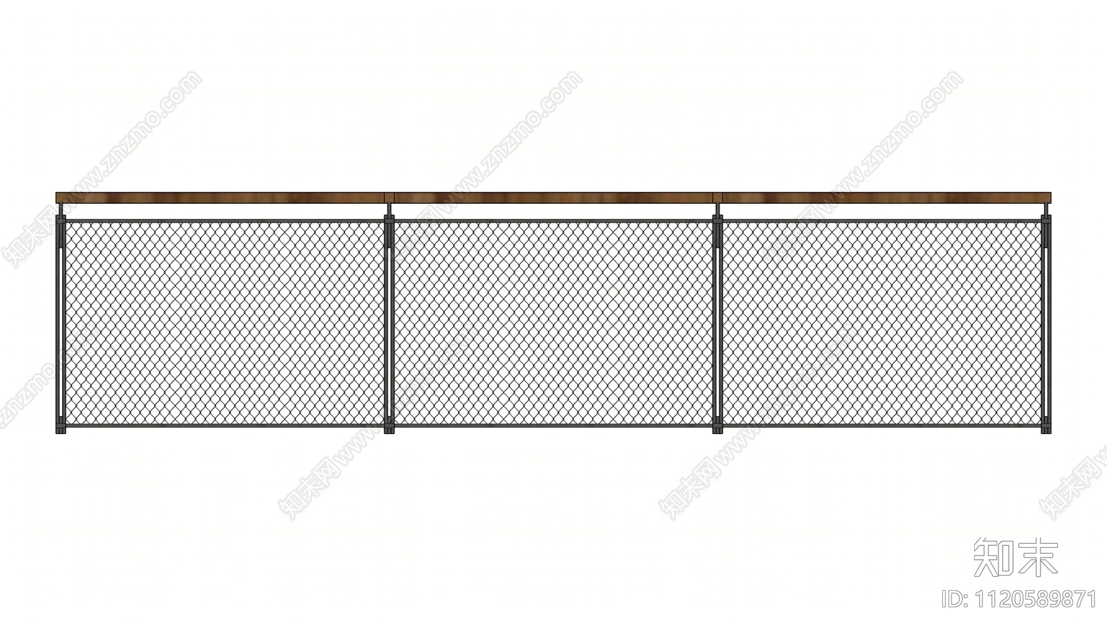 现代户外公园栏杆护栏SU模型下载【ID:1120589871】