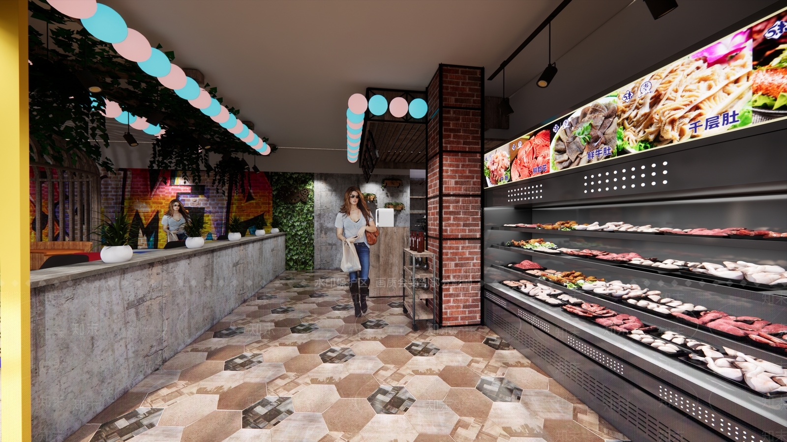 工业风火锅店SU模型下载【ID:1120591552】