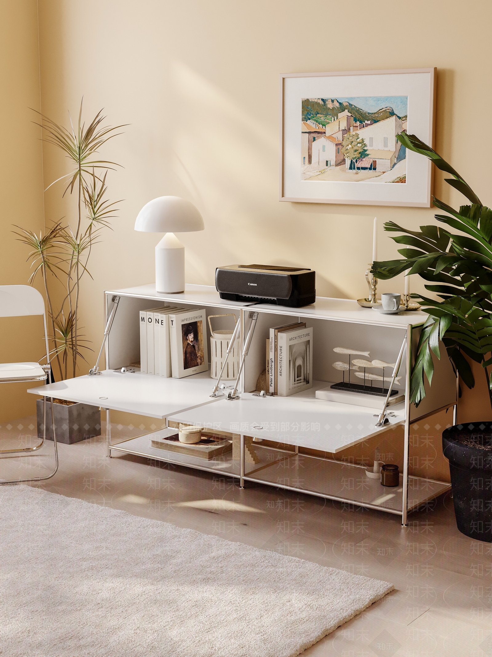 北欧装饰柜3D模型下载【ID:1120607094】