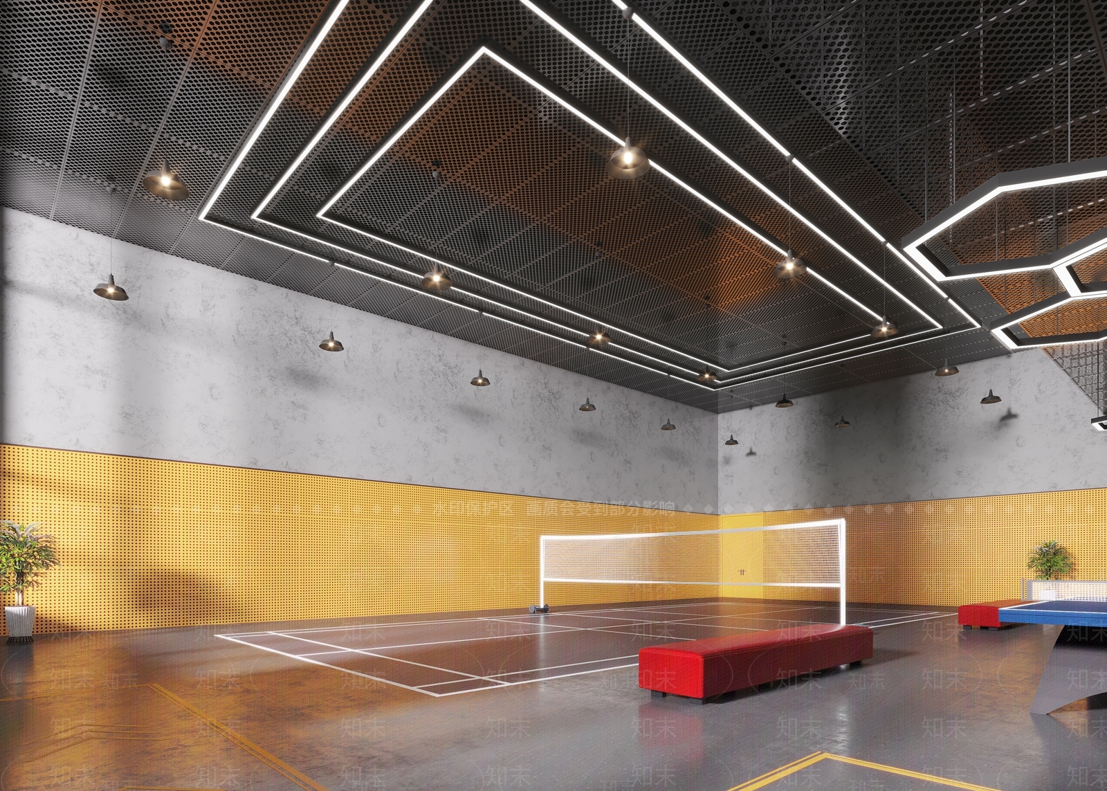 现代健身房3D模型下载【ID:1120636087】