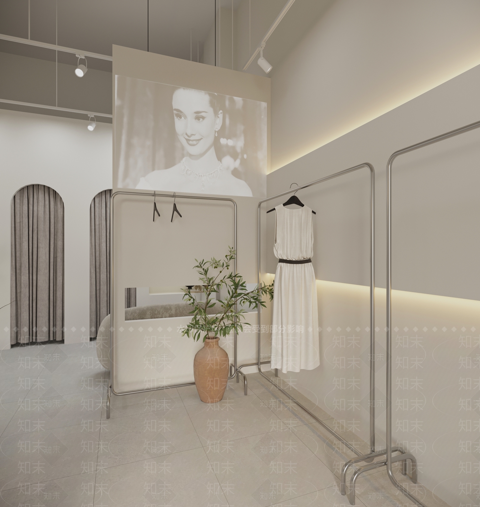 现代服装店3D模型下载【ID:1120631946】