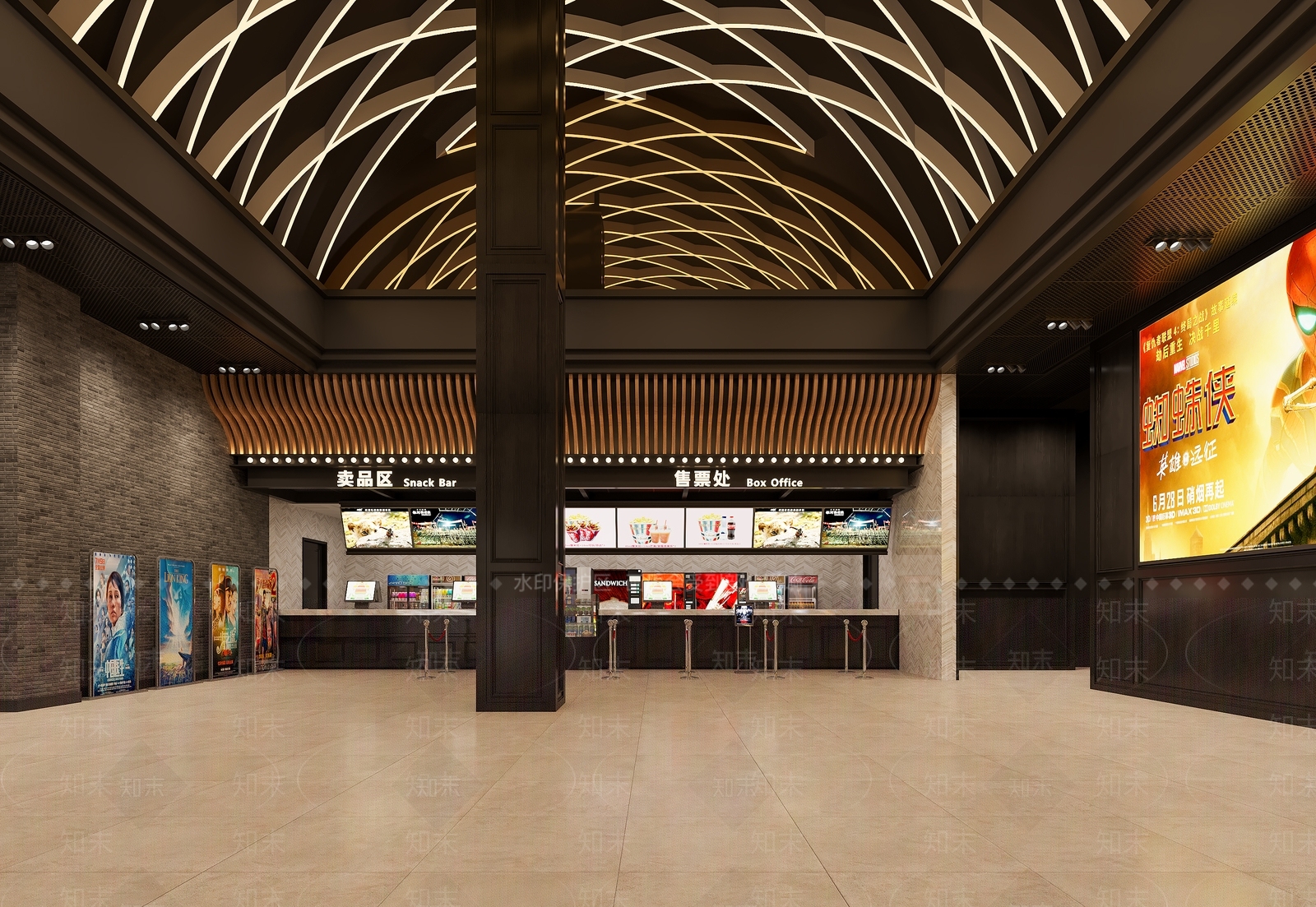 现代电影院3D模型下载【ID:1120662580】