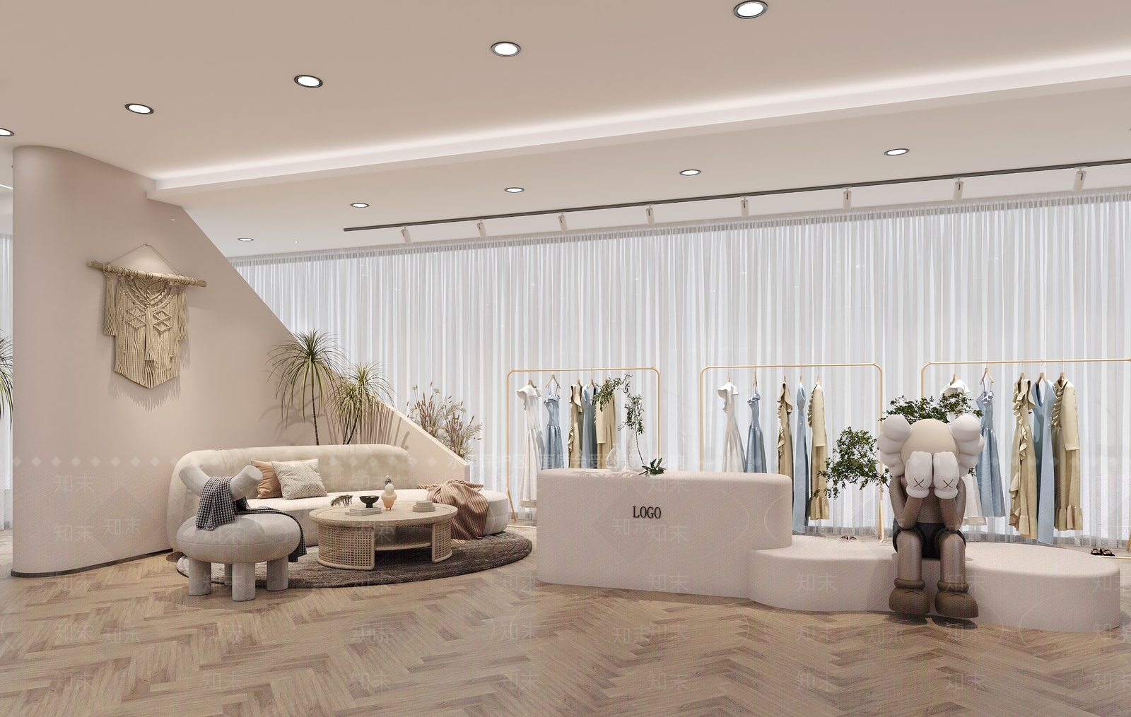 侘寂服装店3D模型下载【ID:1120664158】