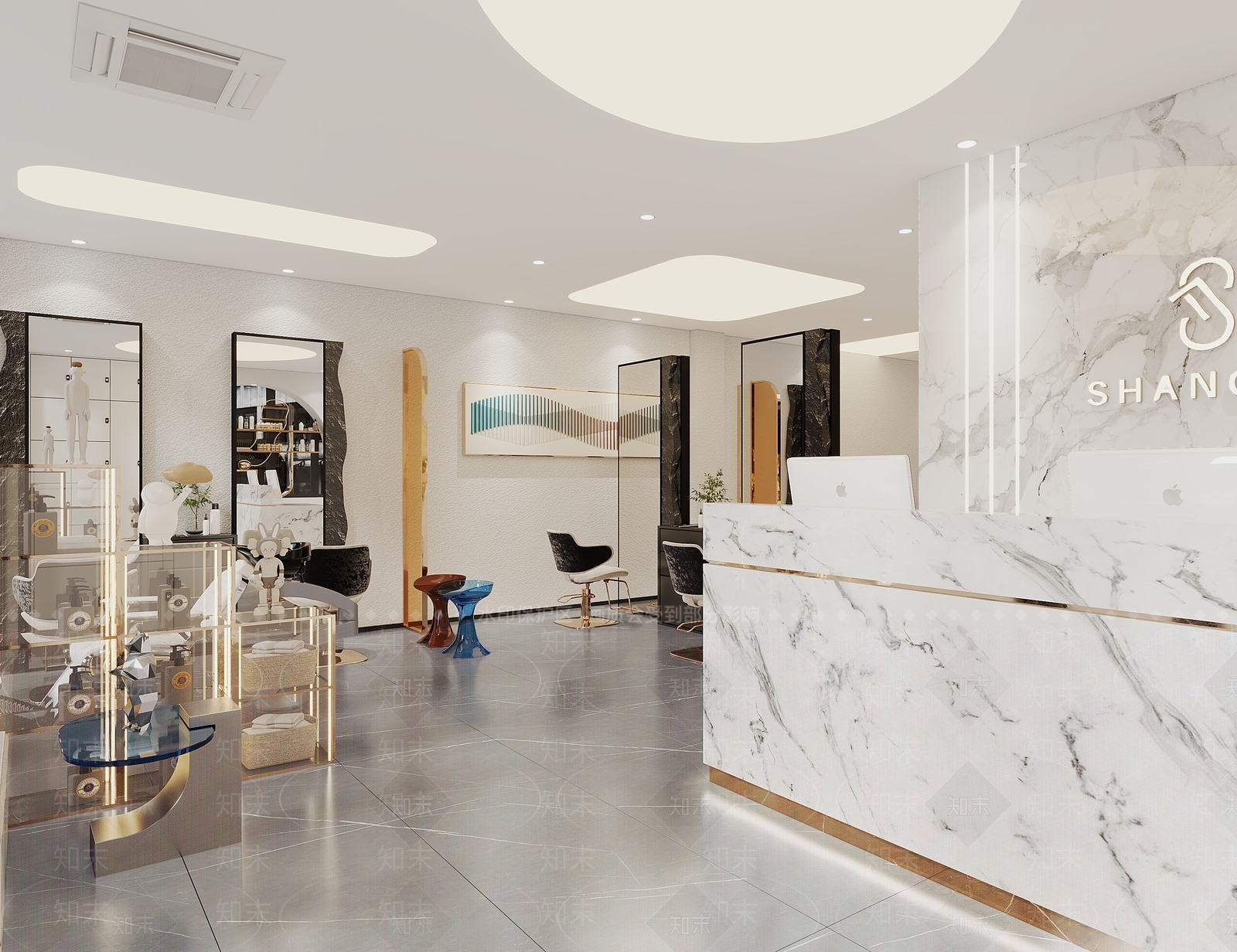 现代理发店3D模型下载【ID:1120671100】