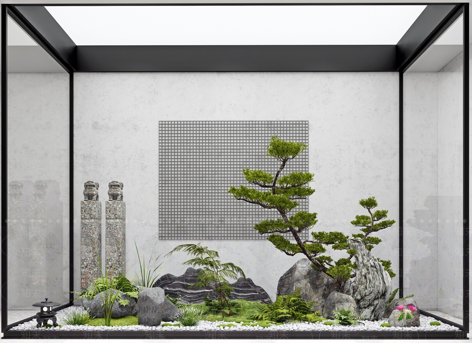 室内景观SU模型精品下载_SketchUp模型_知末网