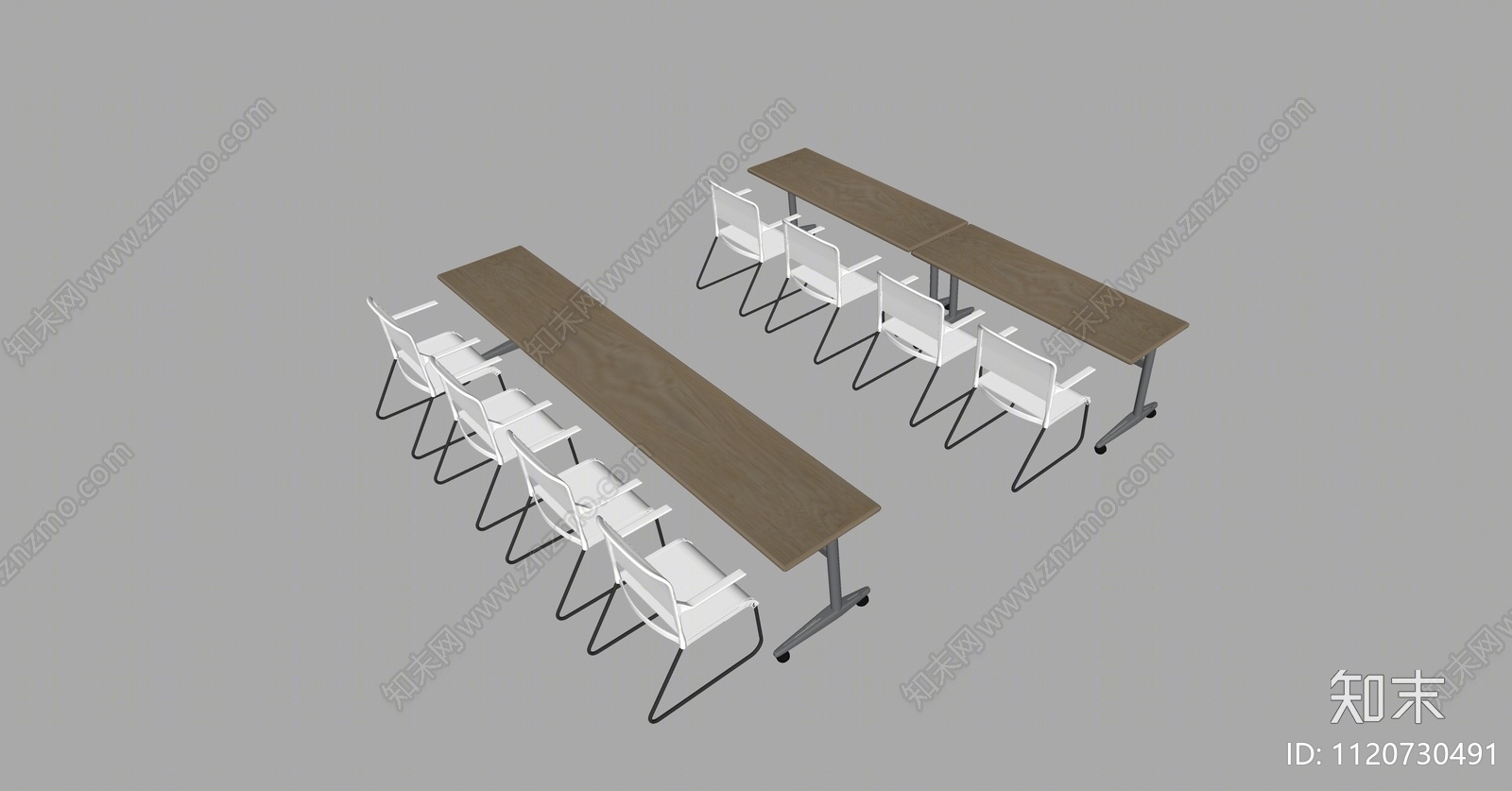 现代报告厅桌椅SU模型下载【ID:1120730491】