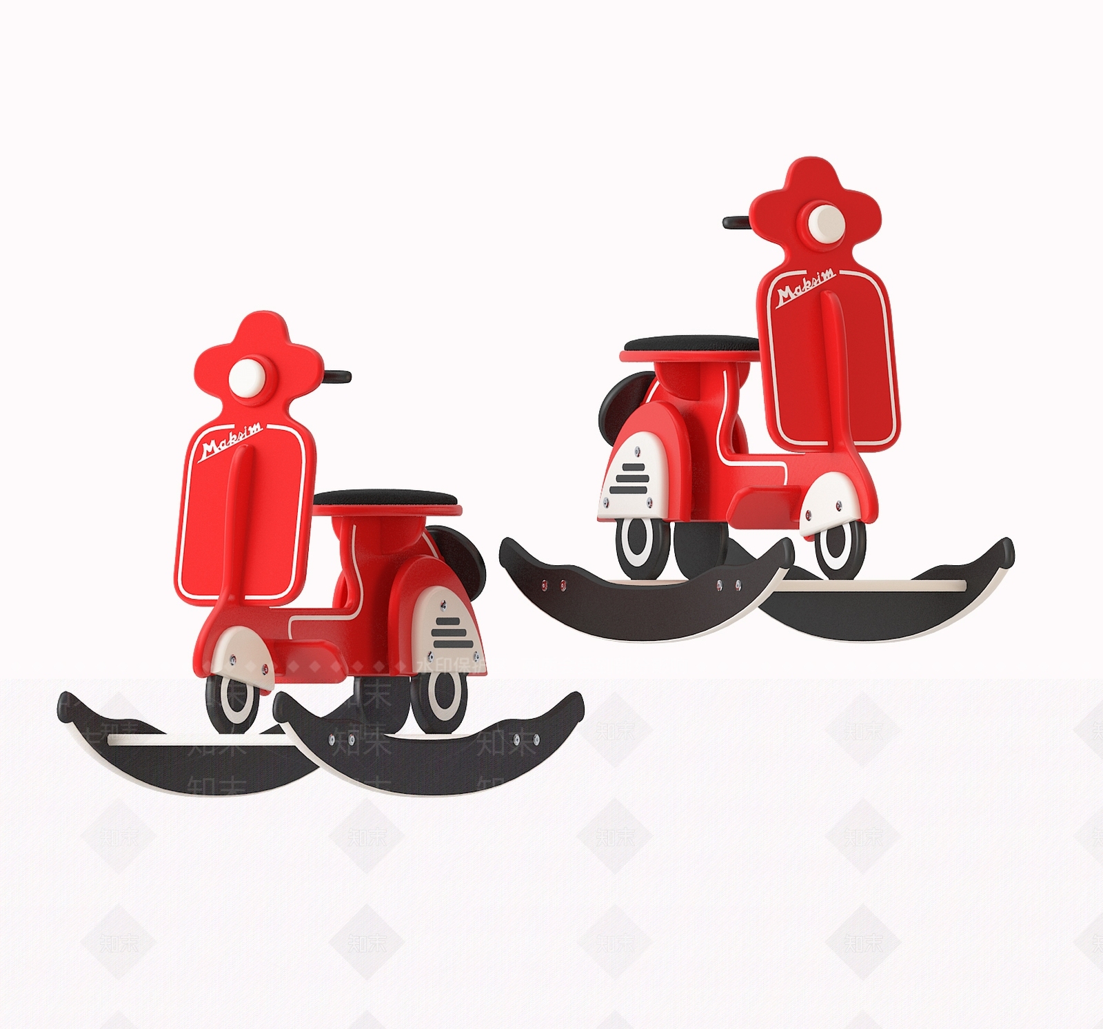 木马摇椅3D模型下载【ID:1120747559】