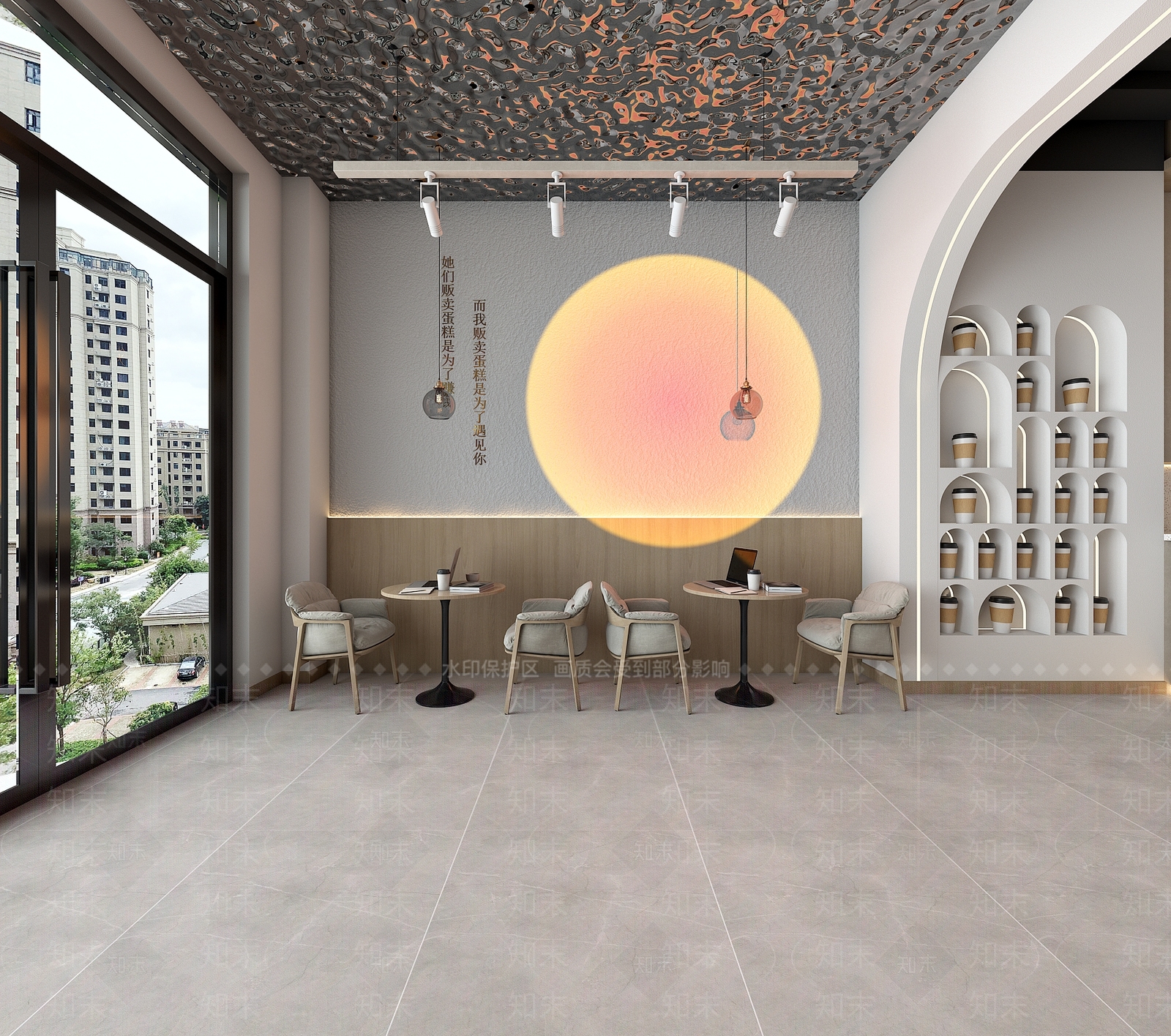 现代奶茶店3D模型下载【ID:1120817252】