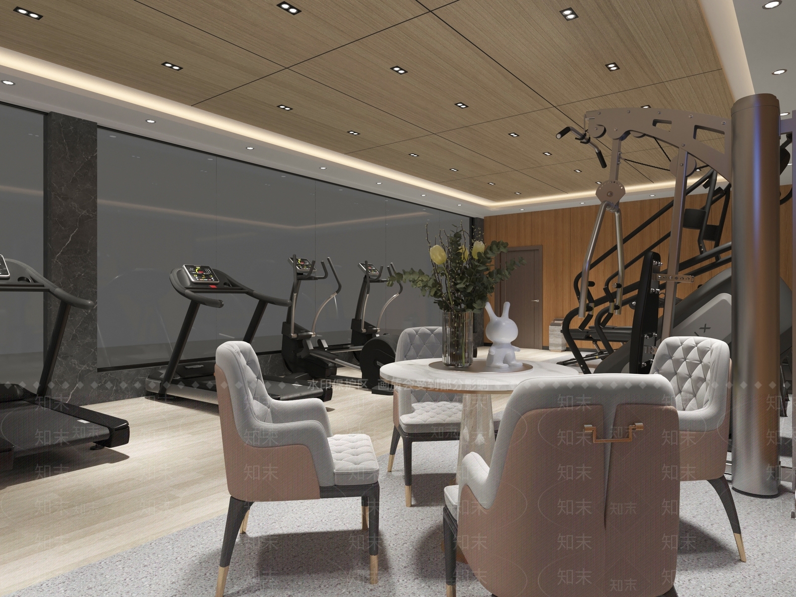 现代健身房3D模型下载【ID:1120831998】