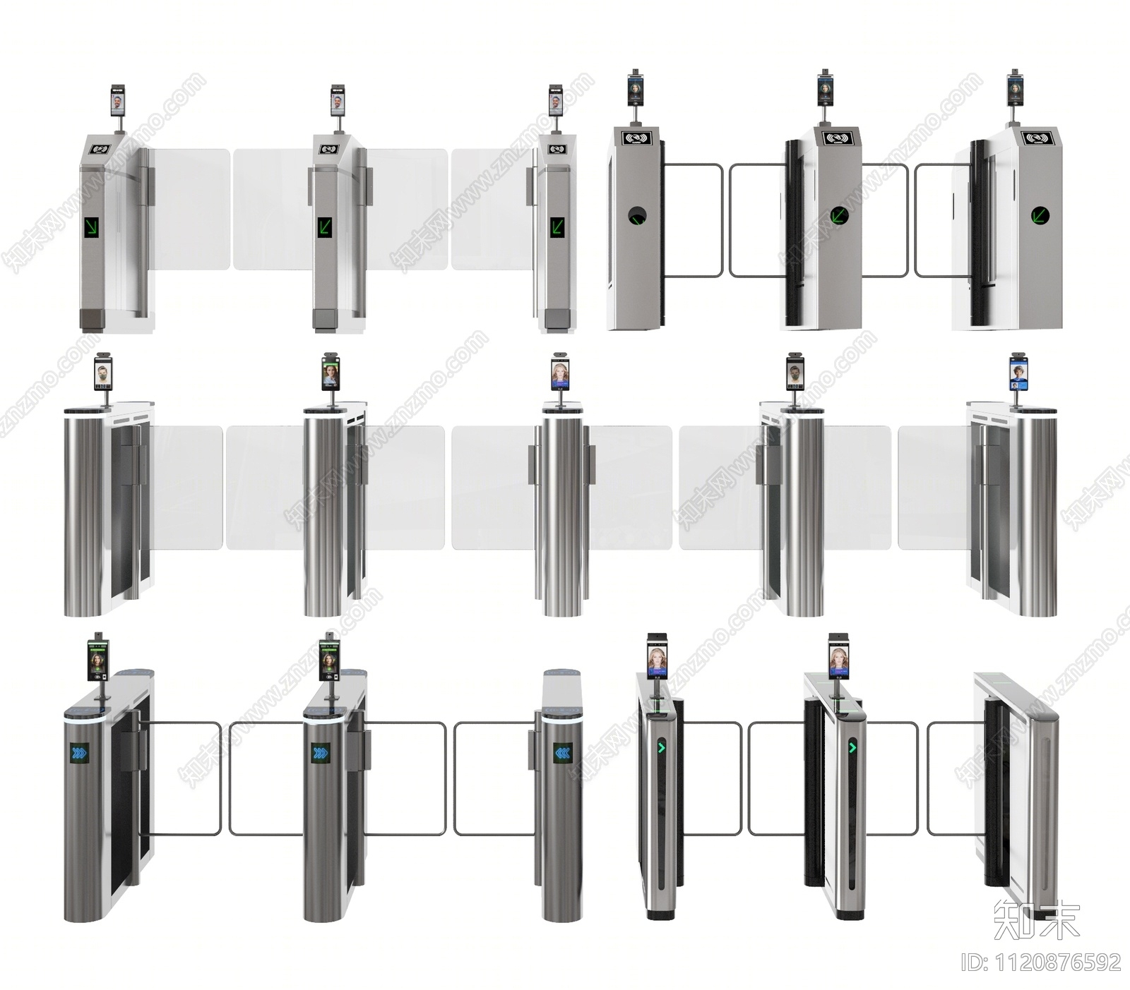 闸机3D模型下载【ID:1120876592】