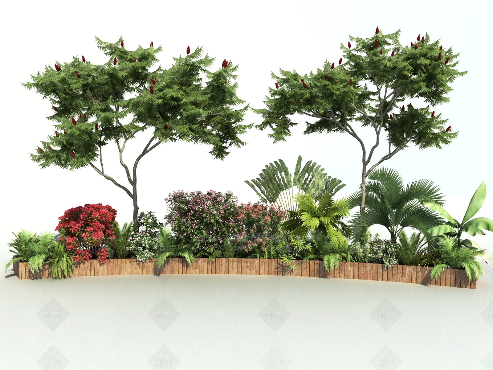 花坛3D模型下载【ID:1120887901】