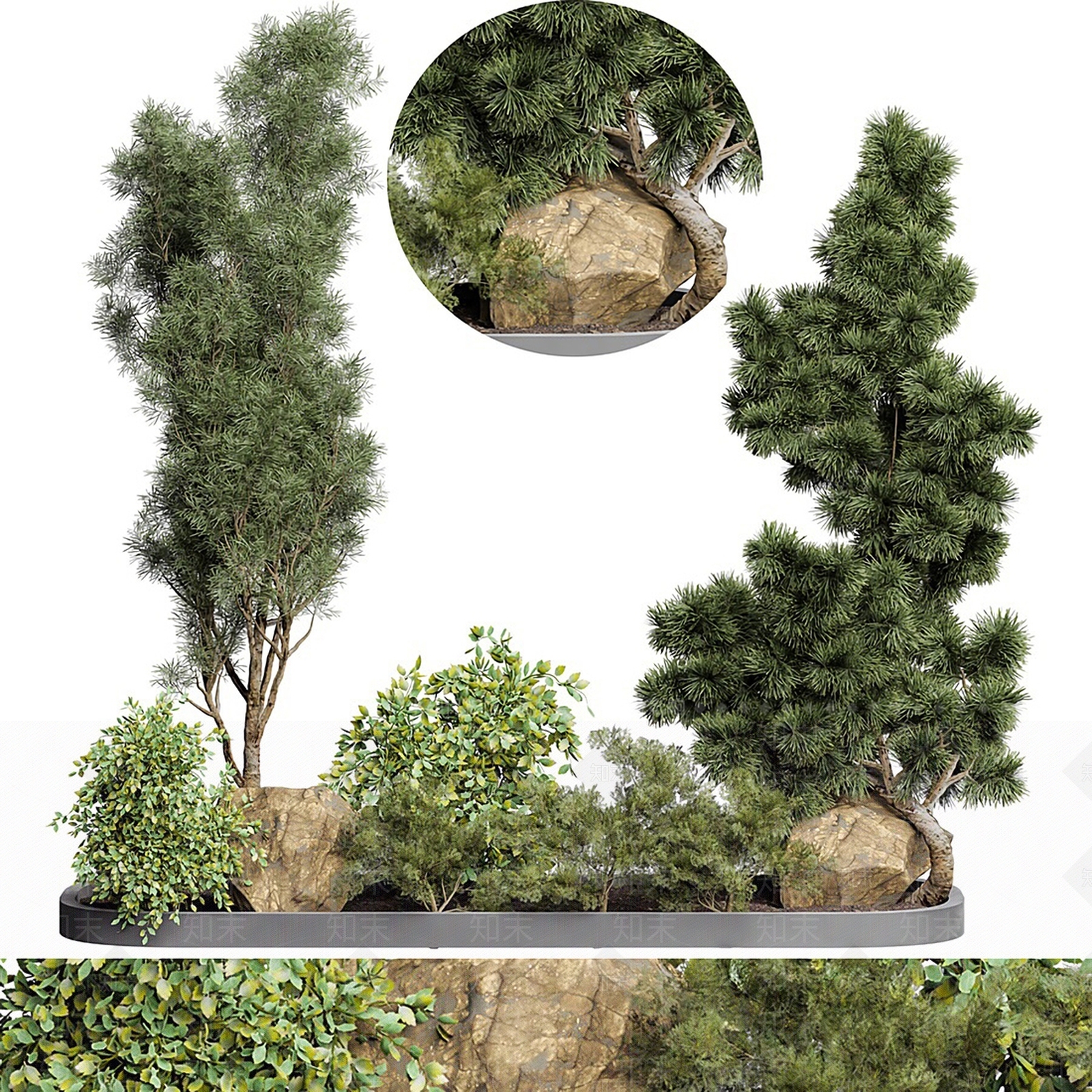 花坛3D模型下载【ID:1120895370】