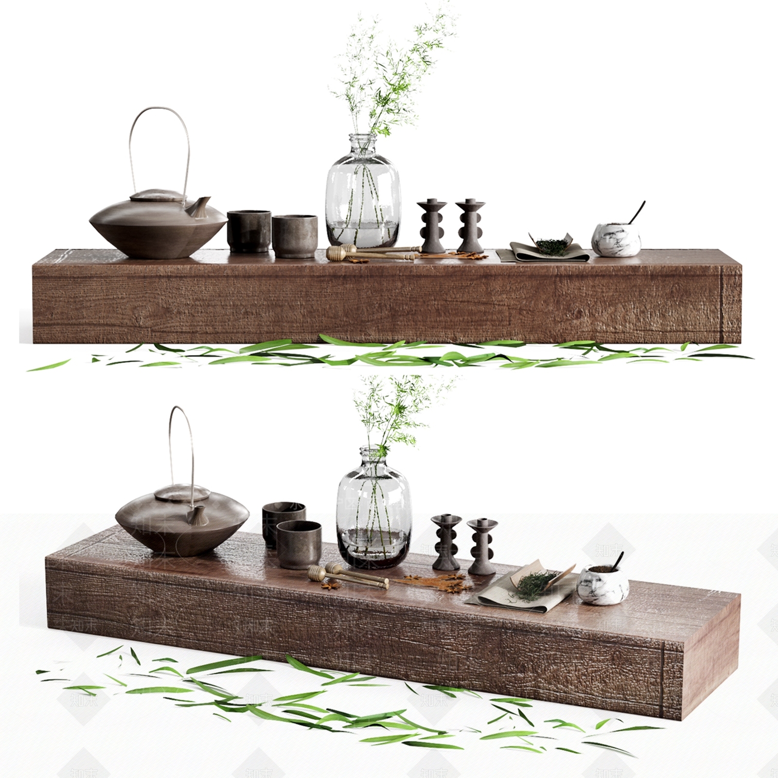 新中式茶具3D模型下载【ID:1120906014】