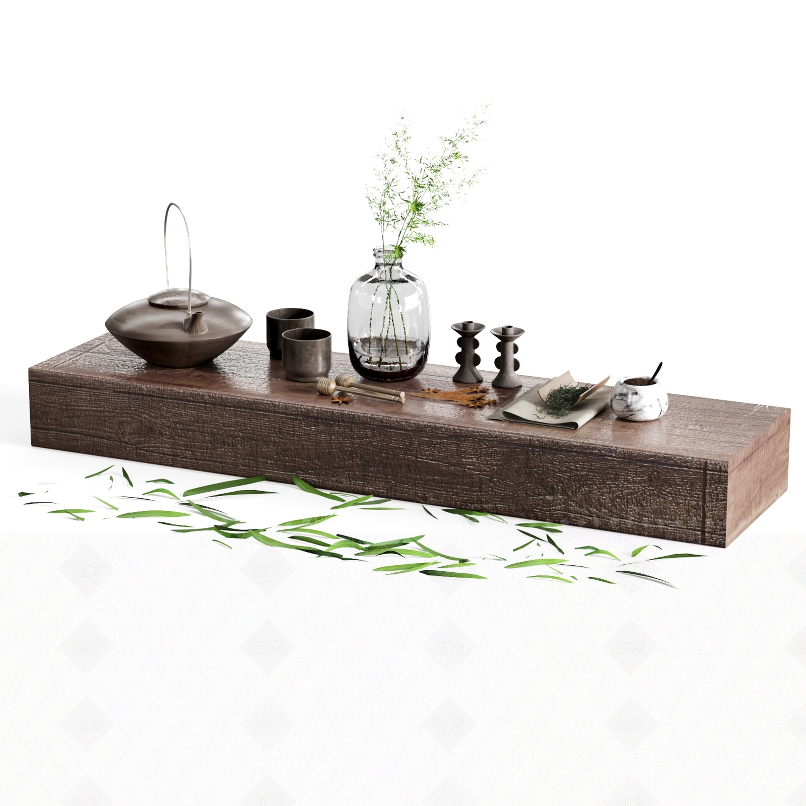 新中式茶具3D模型下载【ID:1120906014】
