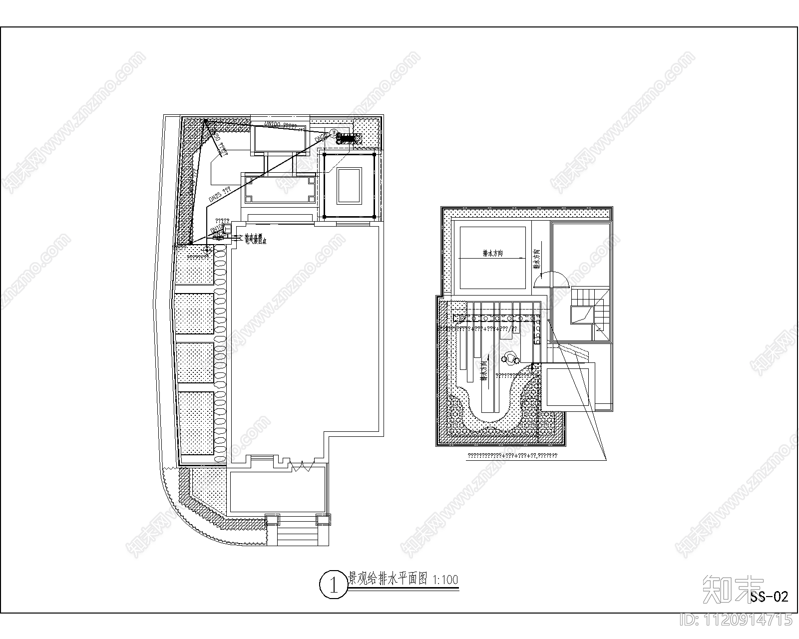 别墅花园植物水电设计施工图施工图下载【ID:1120914715】