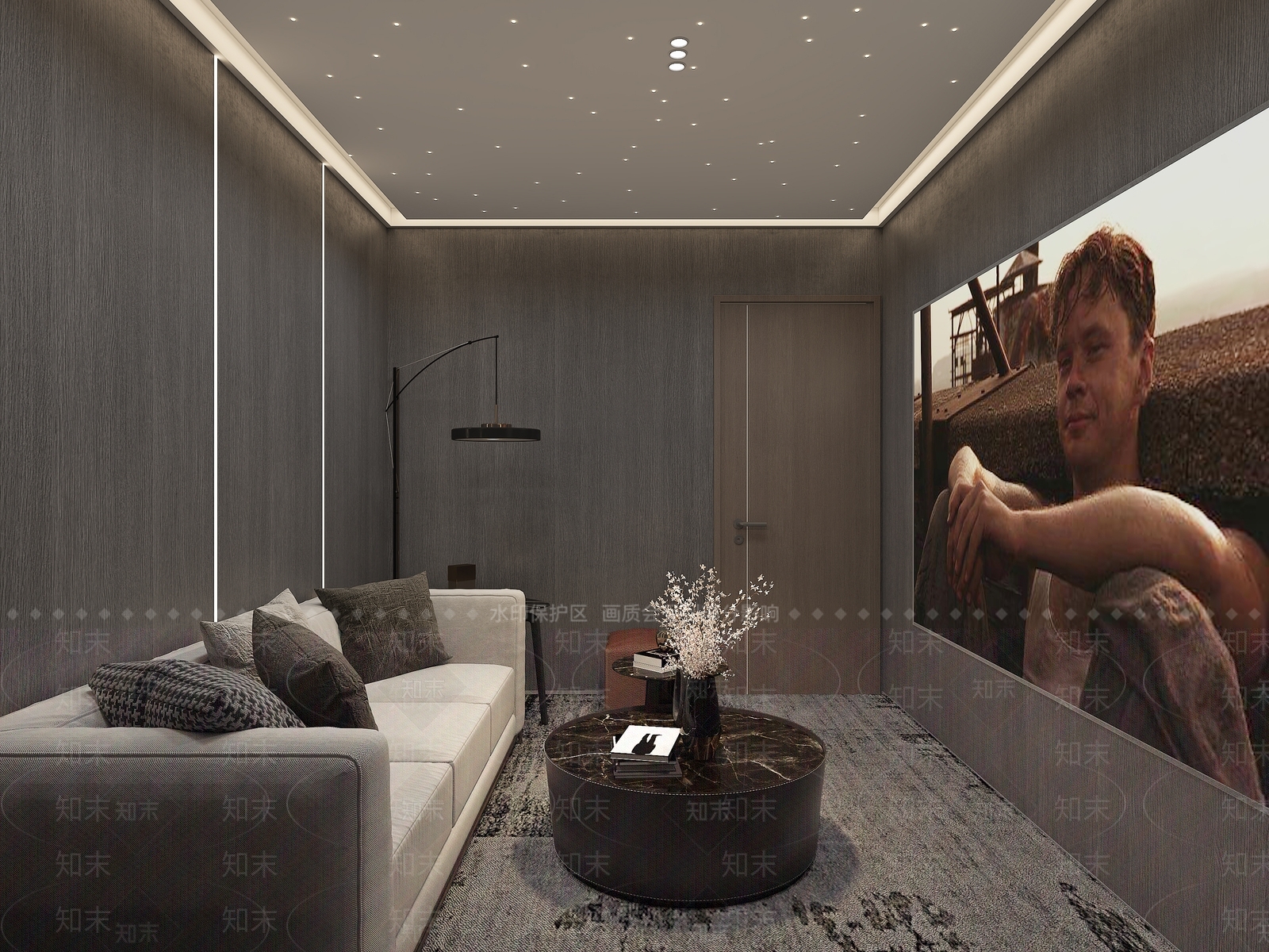 现代家居影音室3D模型下载【ID:1120917621】