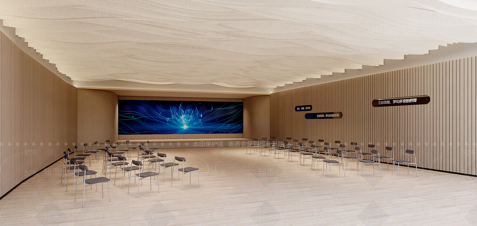 现代学校多媒体教室SU模型下载【ID:1121606784】