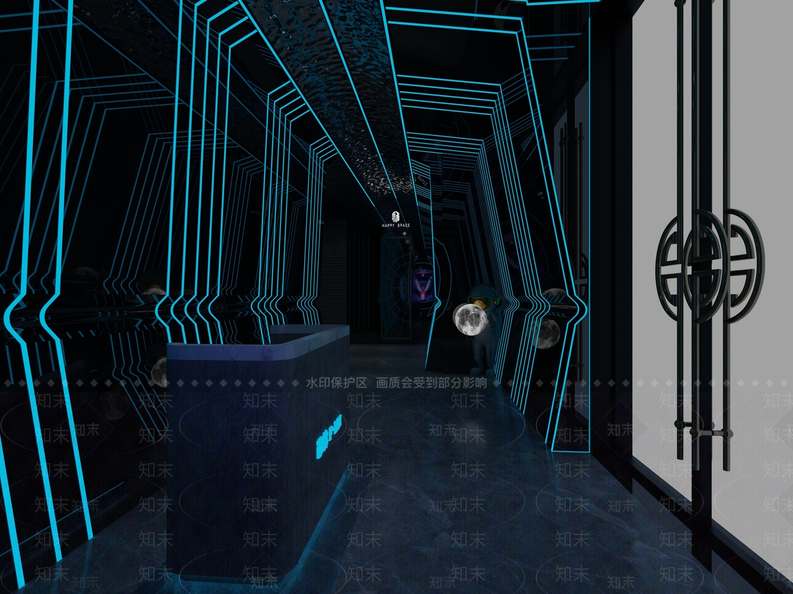 中式酒吧3D模型下载【ID:1120934041】