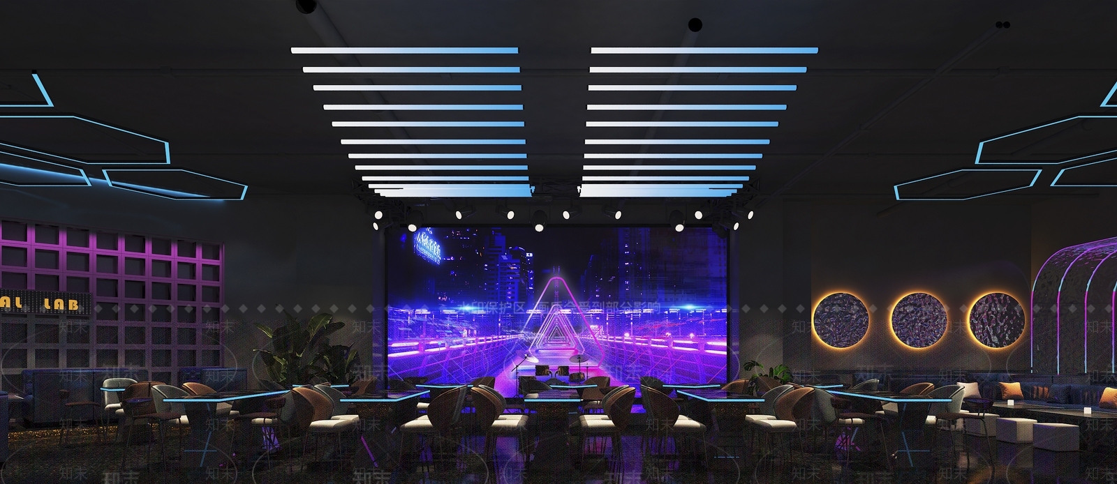 现代酒吧3D模型下载【ID:1120937845】