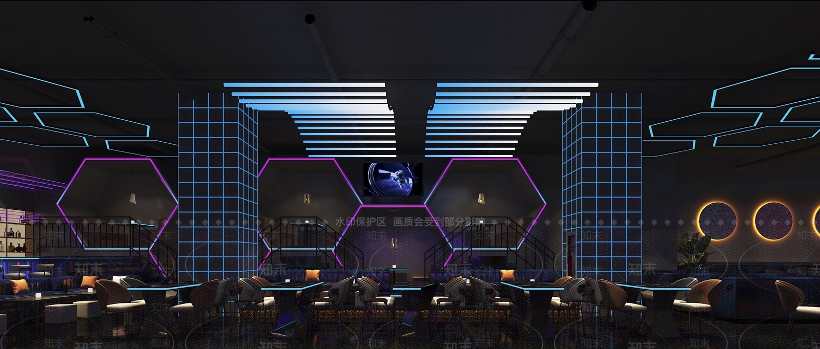 现代酒吧3D模型下载【ID:1120937845】