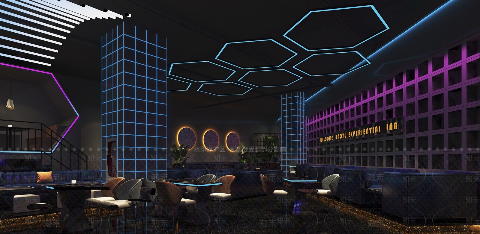 现代酒吧3D模型下载【ID:1120937845】