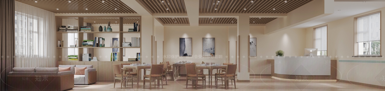 新中式养老院3D模型下载【ID:1120962906】