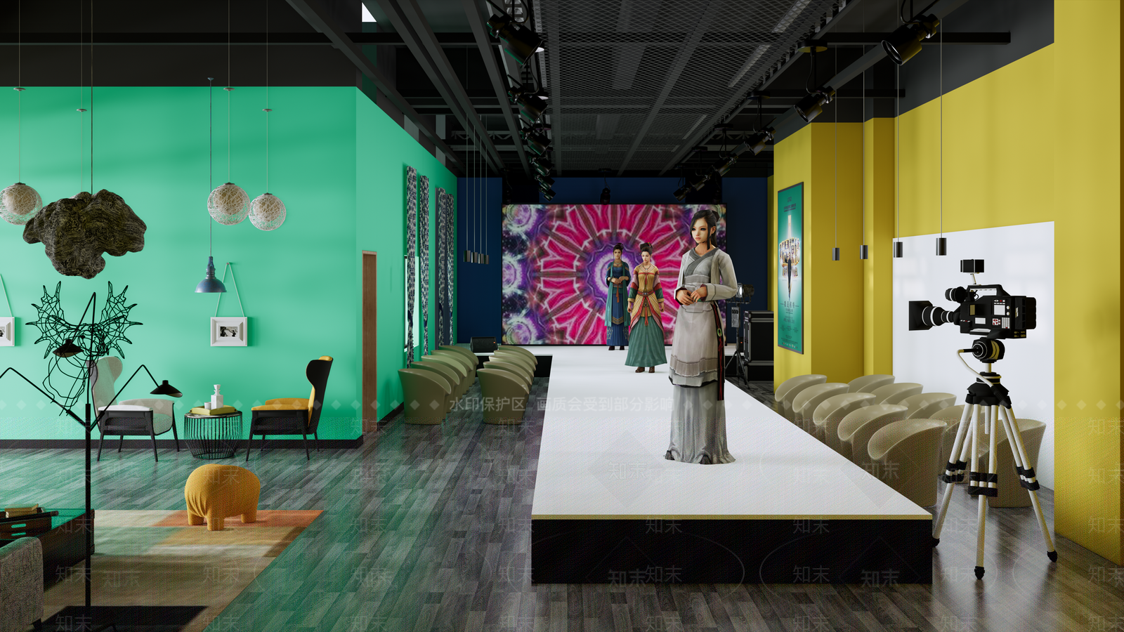 现代T台SU模型下载【ID:1120983145】