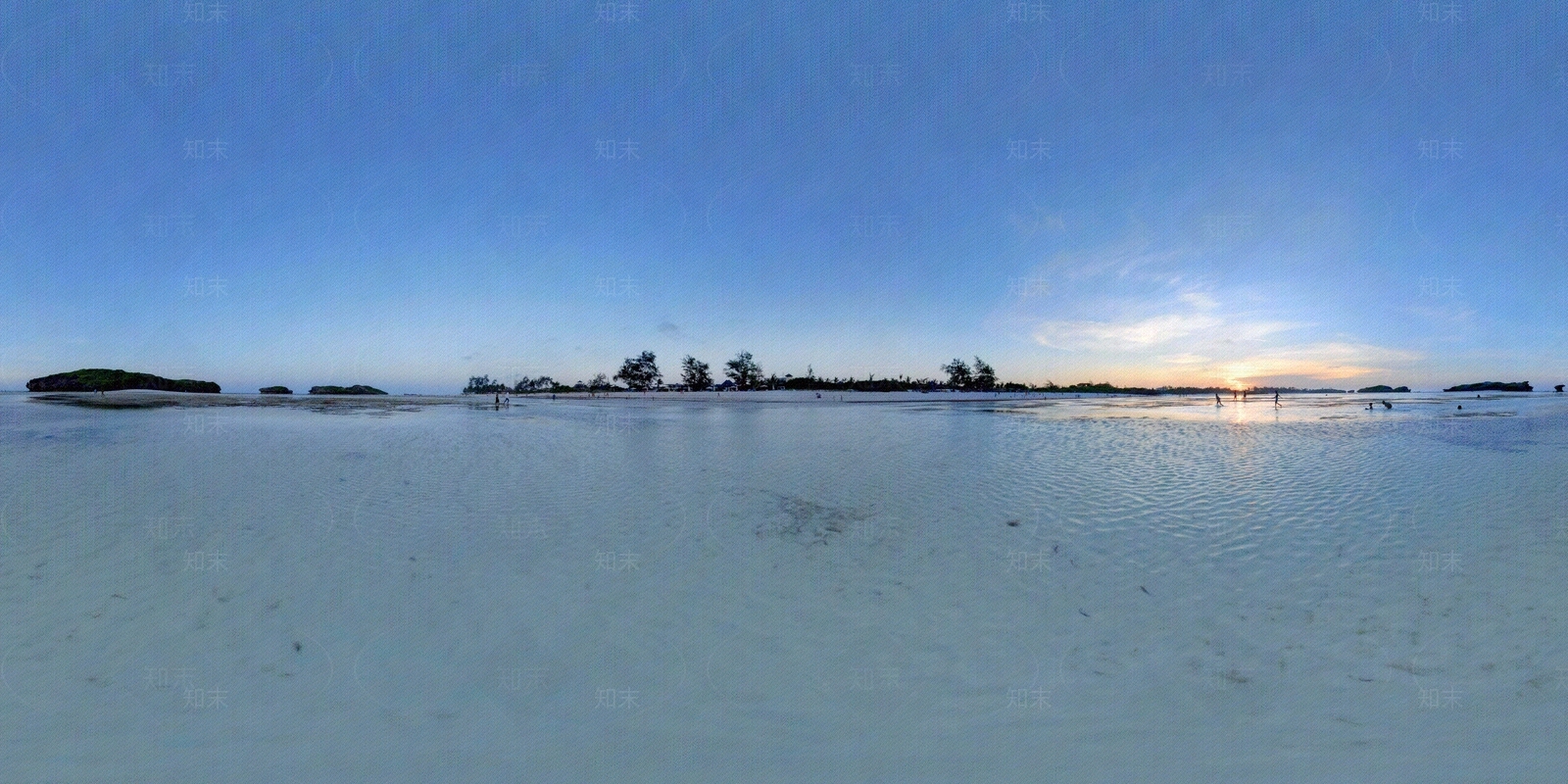 HDR沙滩黄昏贴图下载【ID:1120998753】