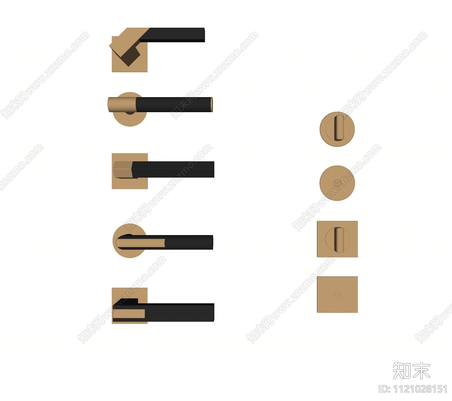 现代门把手SU模型下载【ID:1121028151】