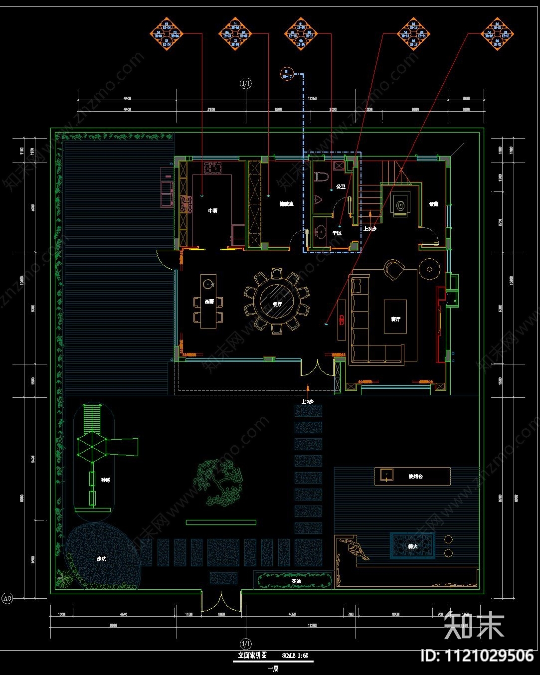 浙江富阳700m²私宅设计施工图cad施工图下载【ID:1121029506】