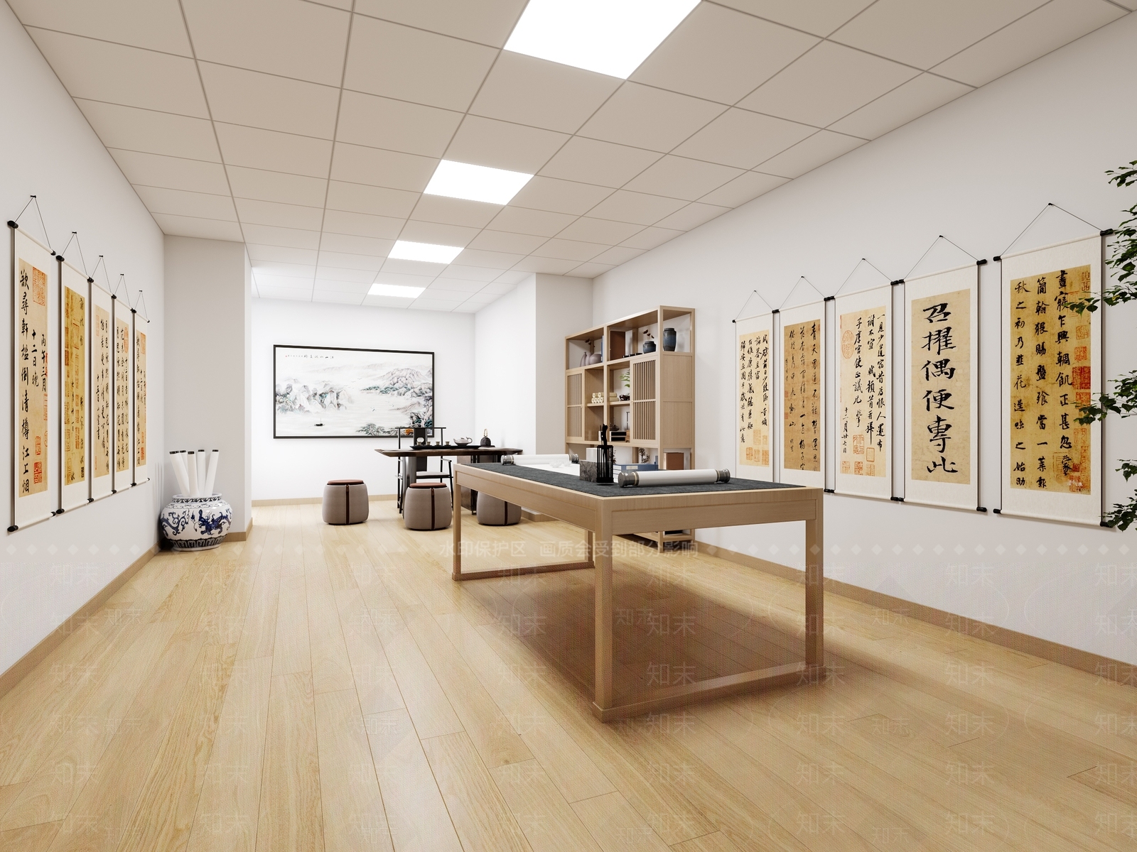 新中式老年活动中心3D模型下载【ID:1121030547】