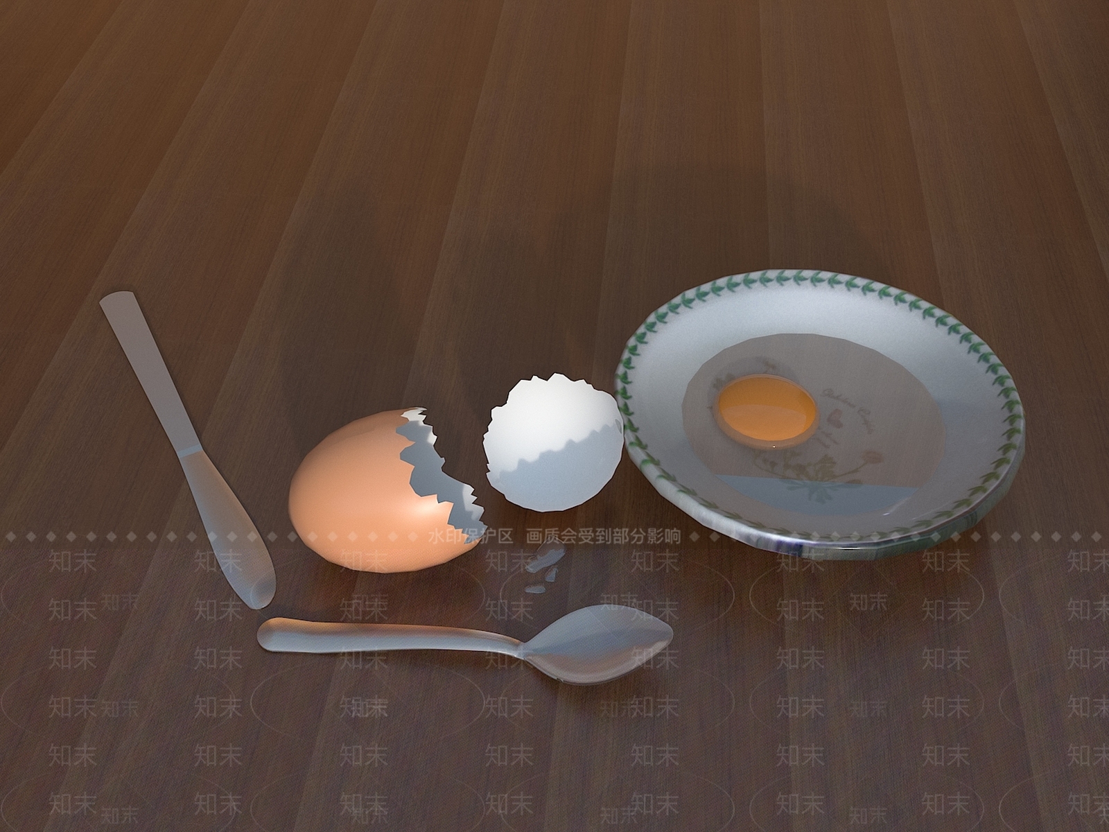 餐具SU模型下载【ID:1121031649】