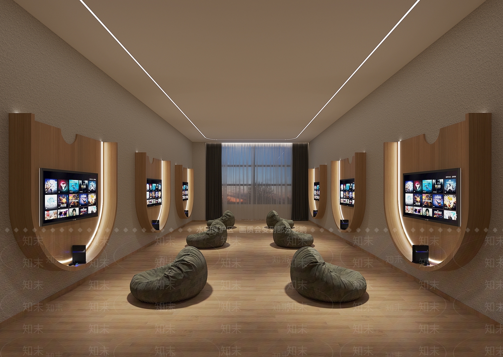 现代游戏房3D模型下载【ID:1121054139】