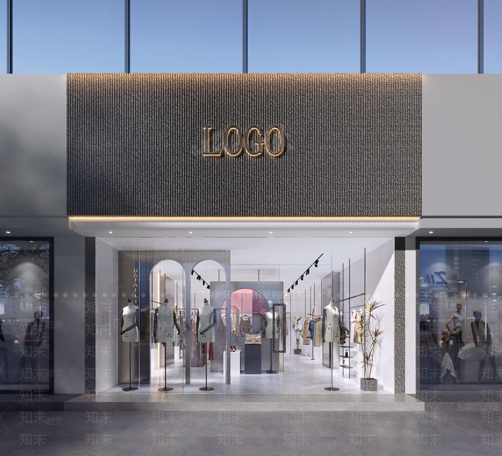 现代女装店3D模型下载【ID:1121052085】