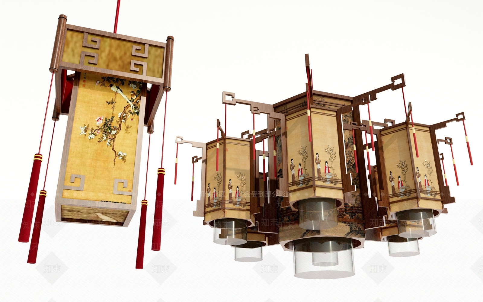 中式宫灯SU模型下载【ID:1121056973】