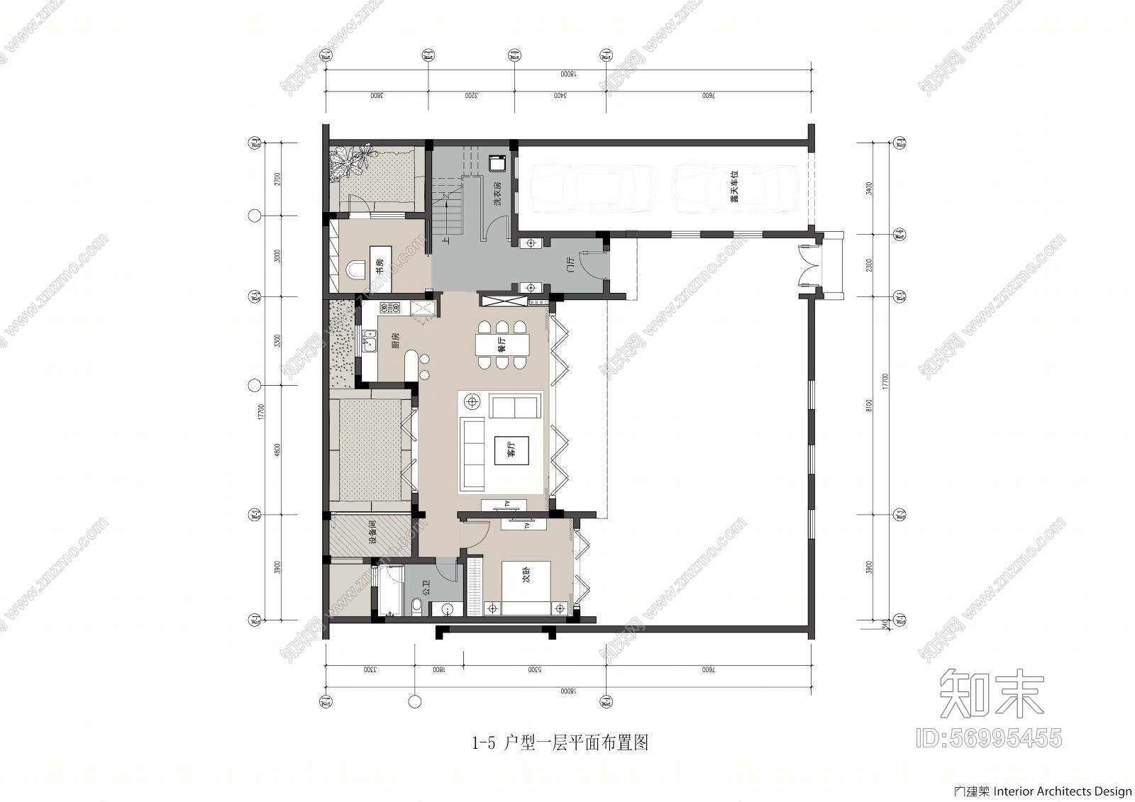 【内建筑】安吉绿城桃花源别墅区项目1-5户型丨效果图+施工图+考察实景丨300M丨2014.04.30施工图下载【ID:56995455】