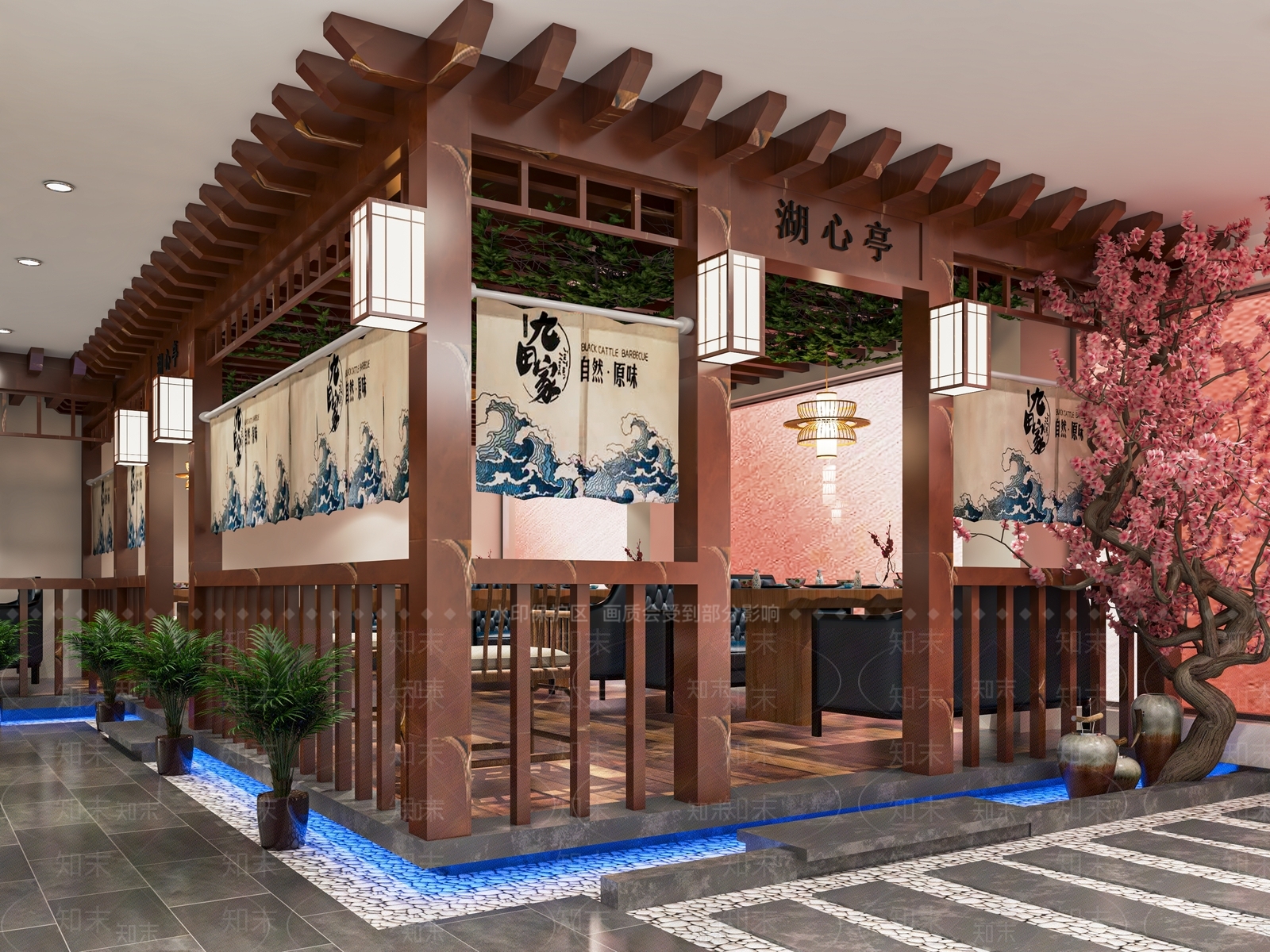 日式料理店SU模型下载【ID:1121081464】