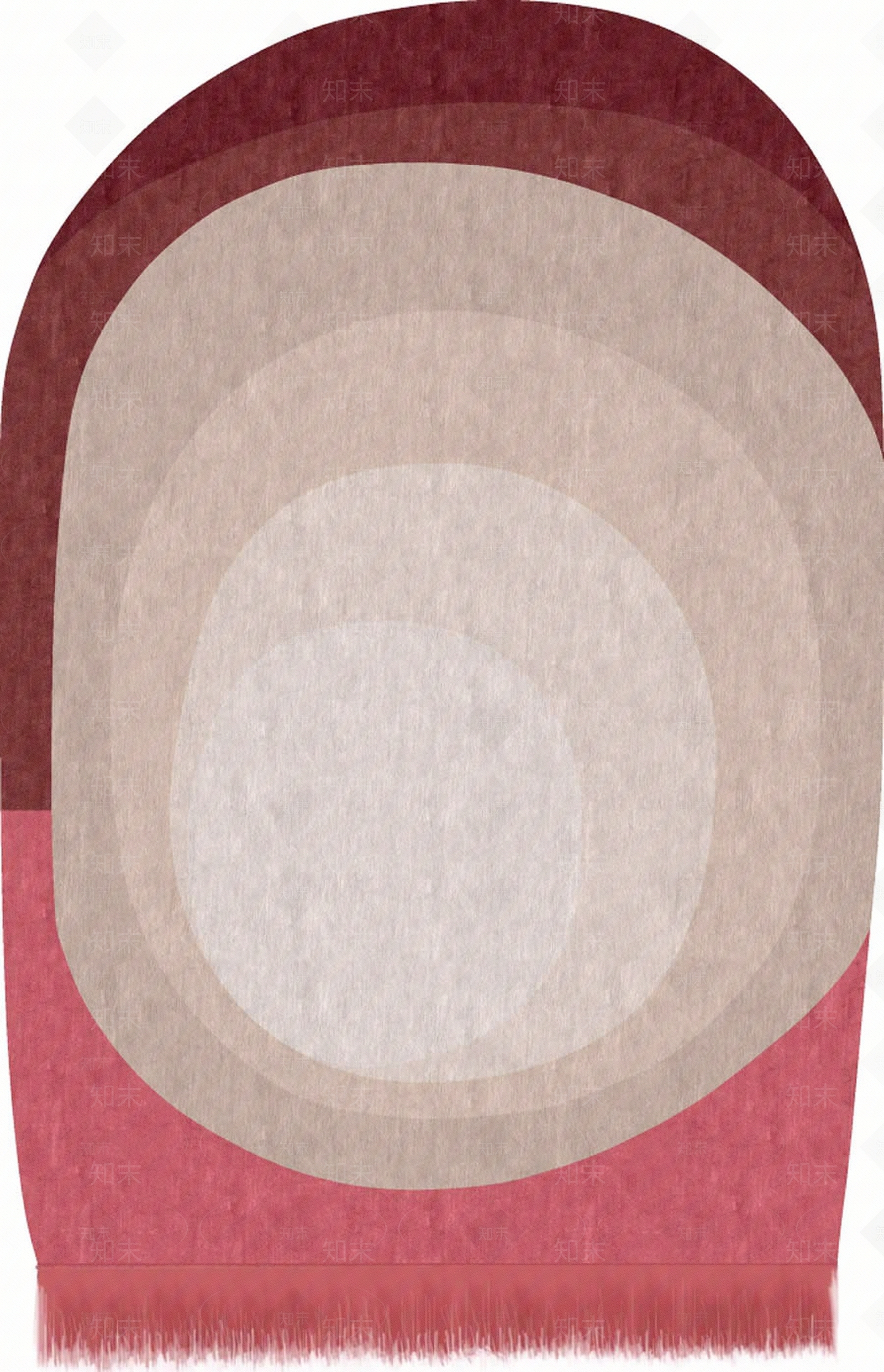 现代创意红粉色不规则纹理图案地毯贴图贴图下载【ID:1121084460】