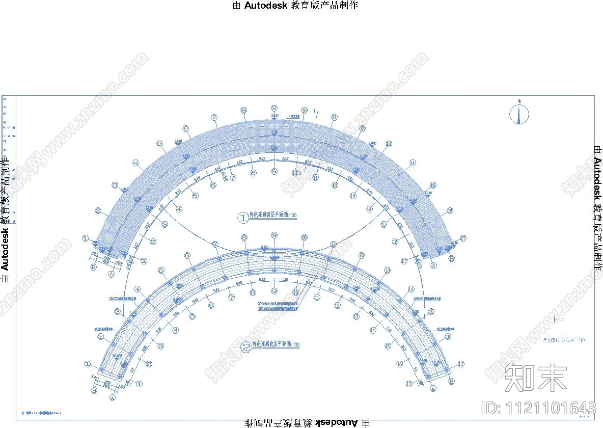 新中式景观廊架节点详图cad施工图下载【ID:1121101643】