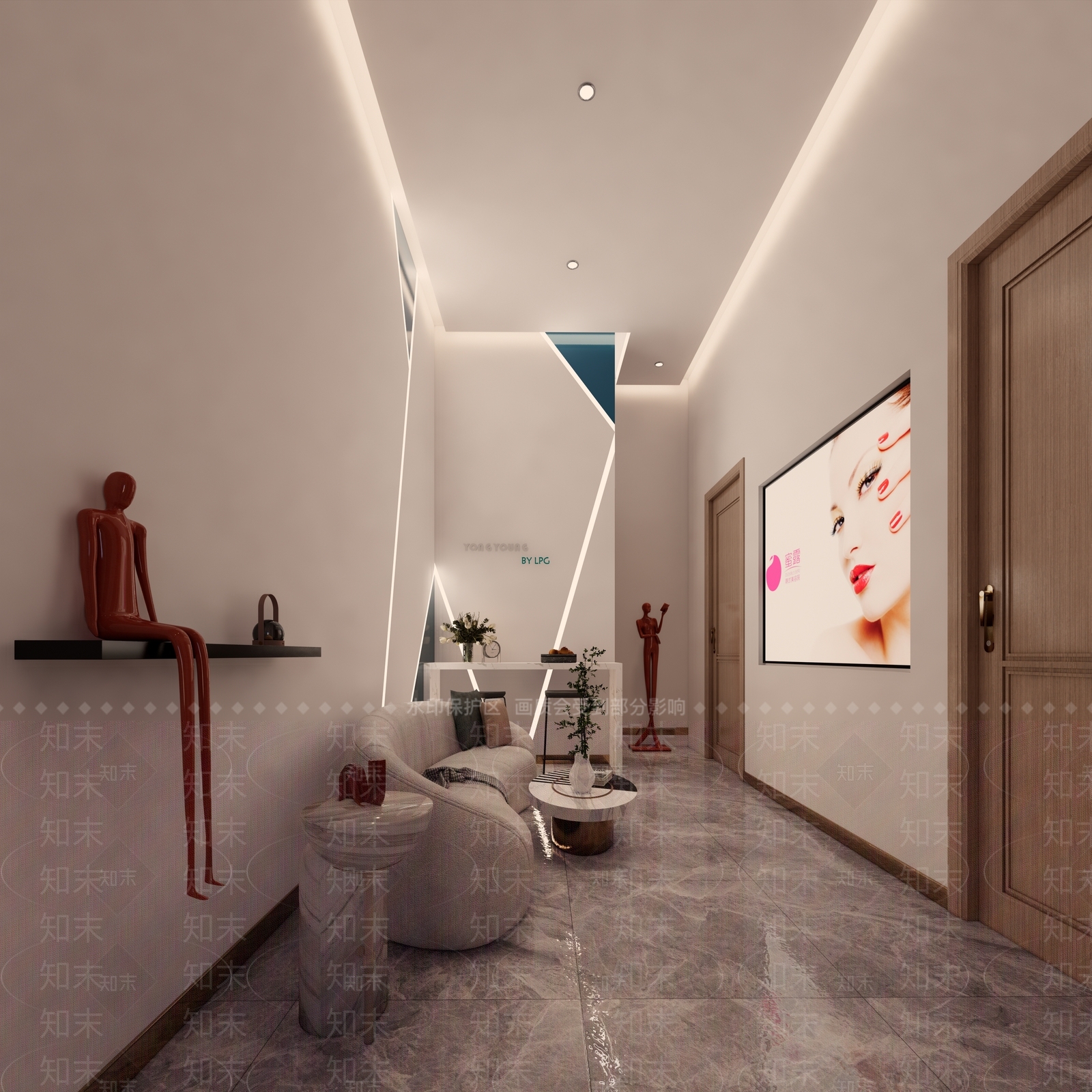 现代美妆店SU模型下载【ID:1121115238】