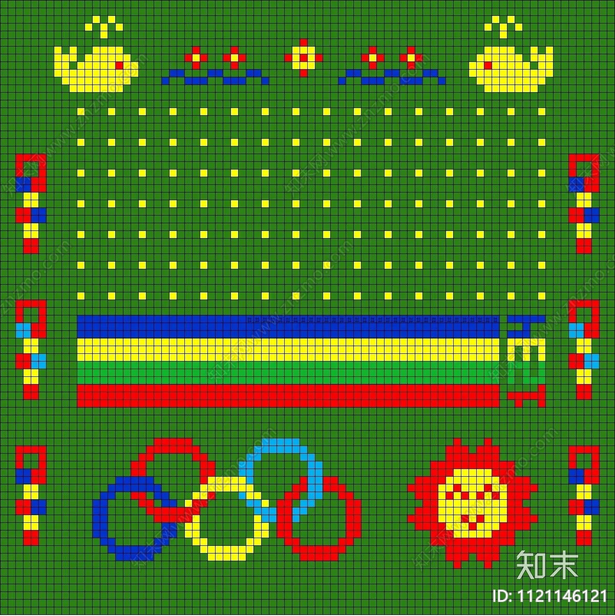 幼儿园室外地面PVC地板贴图下载【ID:1121146121】