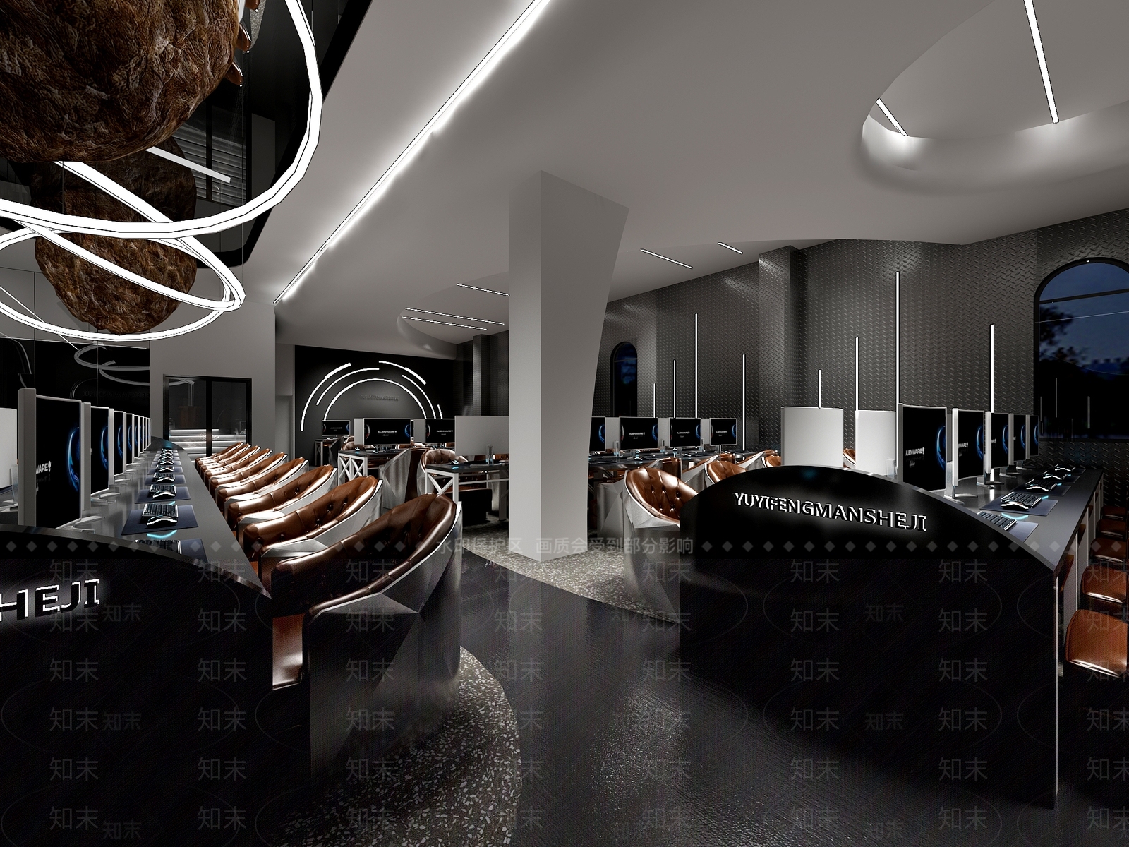 现代网咖3D模型下载【ID:1121146512】