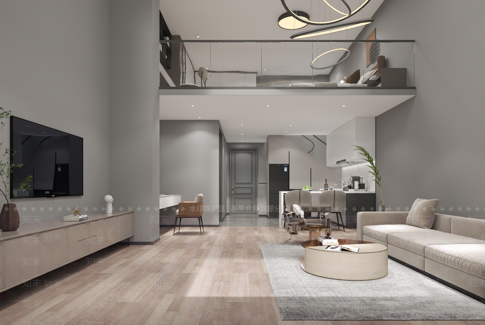 现代公寓3D模型下载【ID:1121150522】