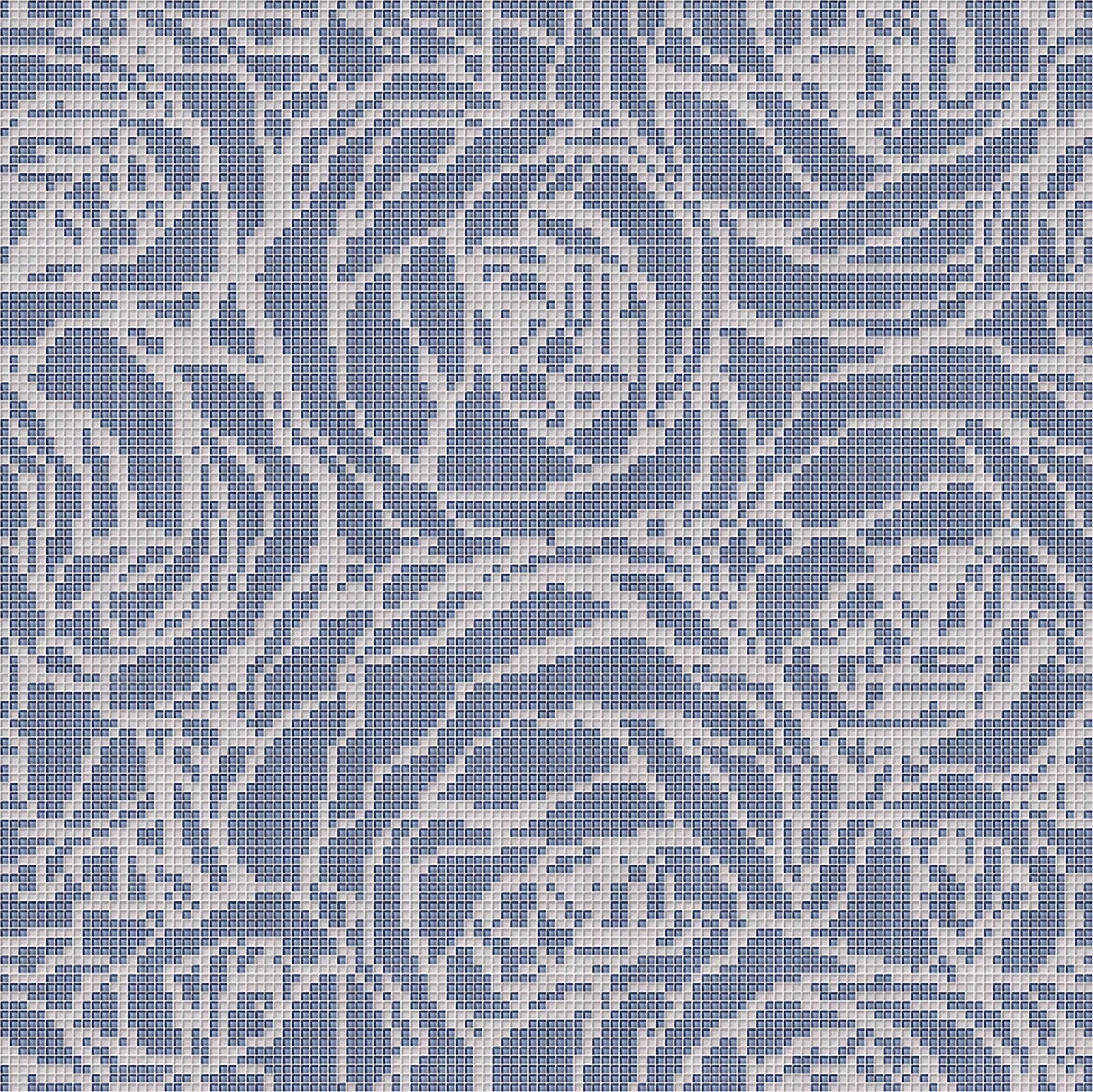 灰蓝色玫瑰花图案瓷砖马赛克贴图下载【ID:1121168322】