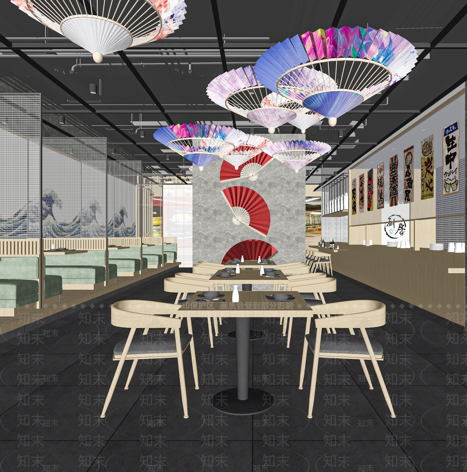 日式料理店SU模型下载【ID:1121169343】