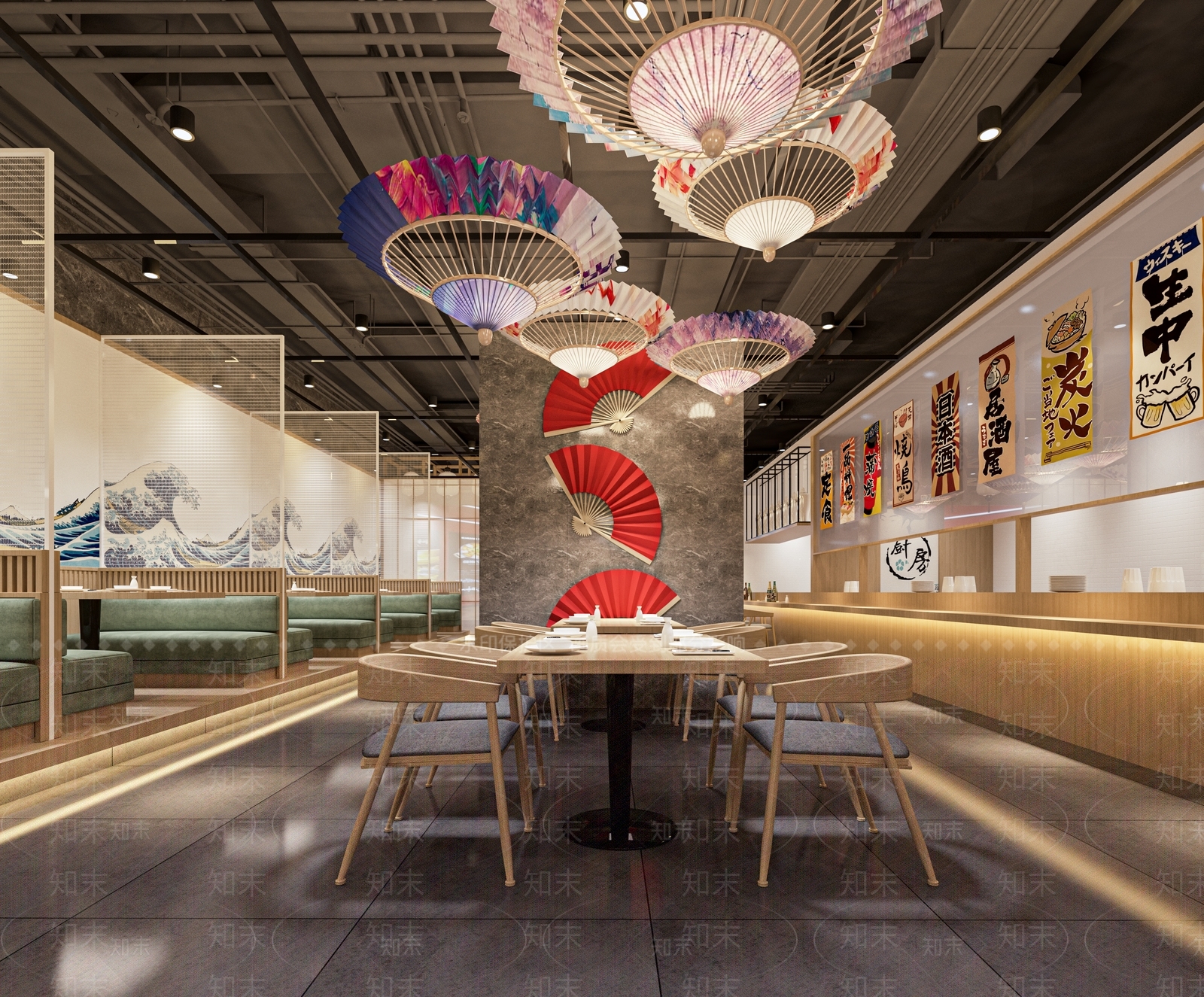 日式料理店SU模型下载【ID:1121169343】