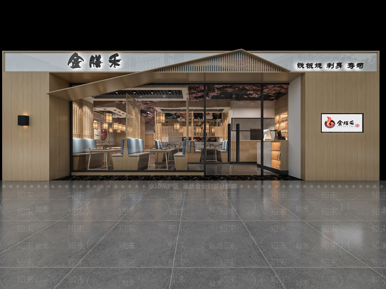 日式料理店SU模型下载【ID:1121169992】