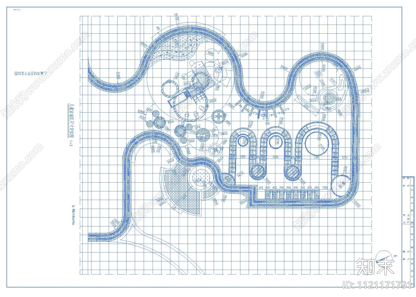现代简约儿童活动场地节点详图施工图下载【ID:1121171791】