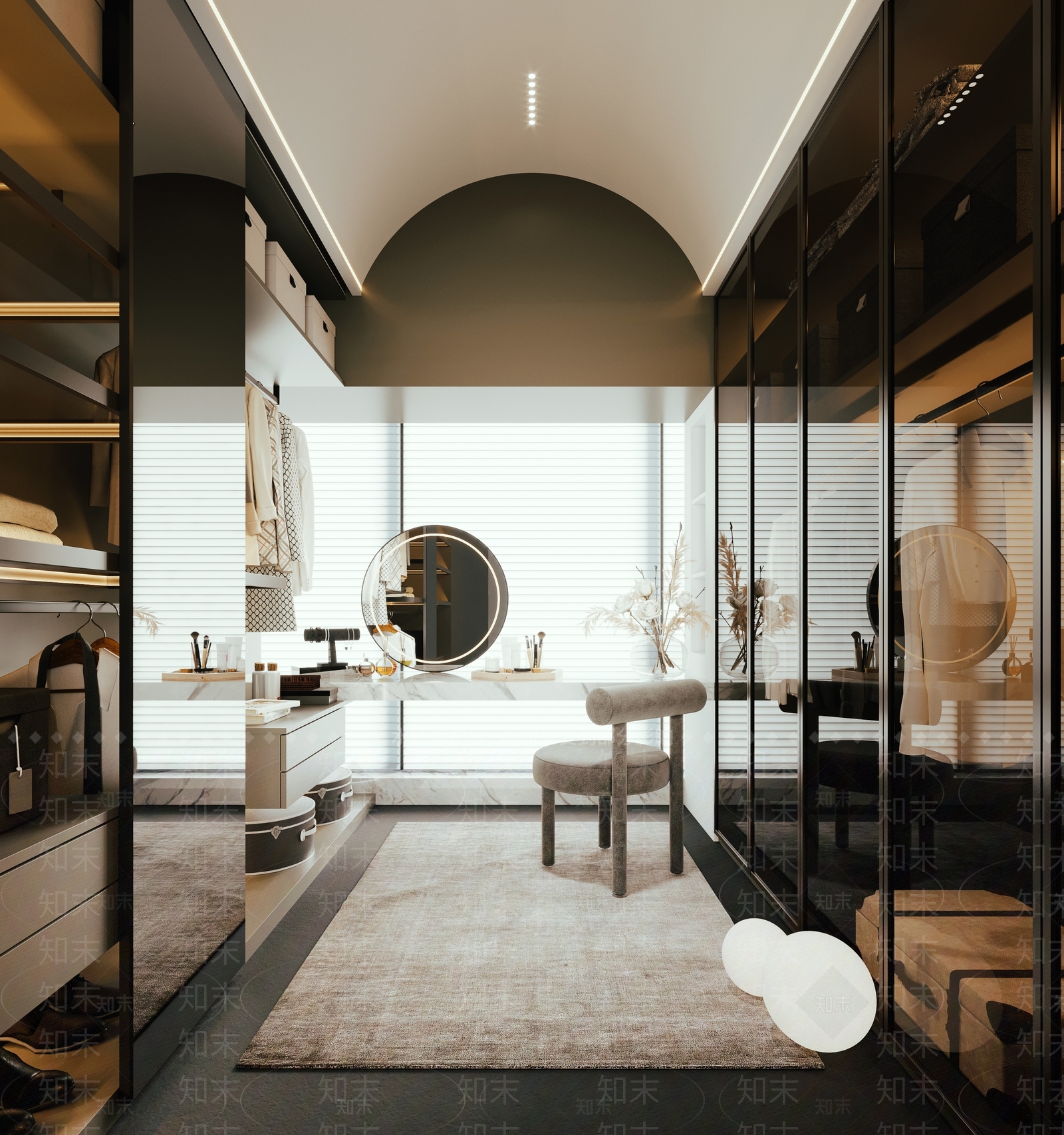 现代衣帽间3D模型下载【ID:1121182151】